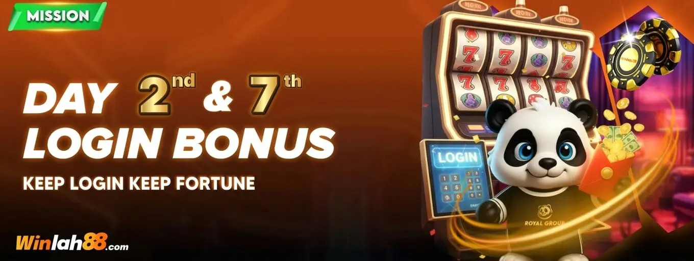 Login bonus keeps fortune.