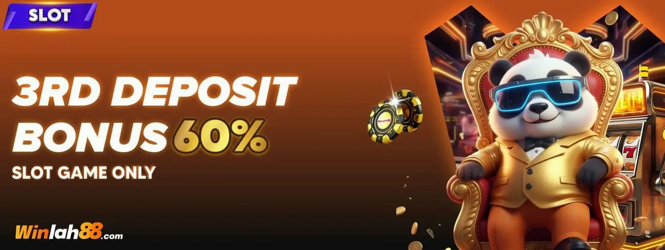 60% Bonus on 3rd Deposit!